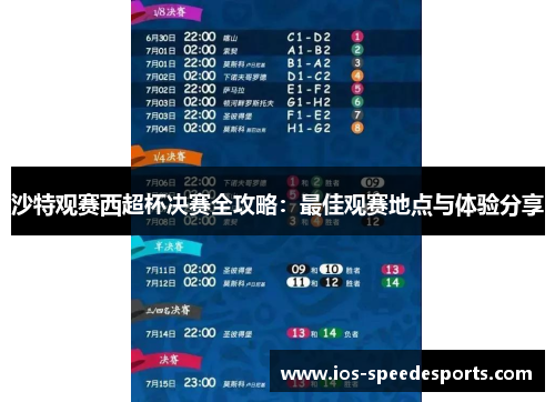 沙特观赛西超杯决赛全攻略:最佳观赛地点与体验分享 沙特观赛西超杯决赛全攻略:最佳观赛地点与体验分享